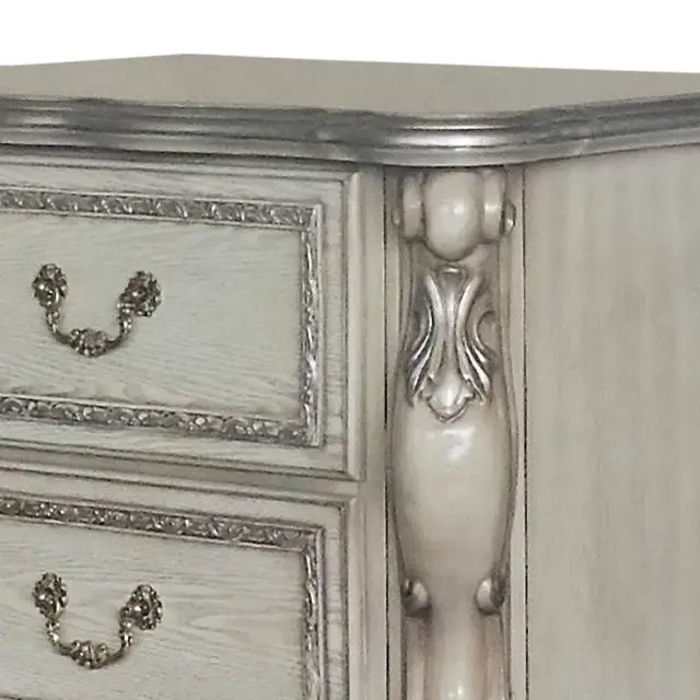 Alt view image 2 of 7 - Dresden Vintage Bone White Finish Nightstand