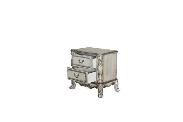 Alt view image 7 of 7 - Dresden Vintage Bone White Finish Nightstand