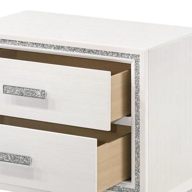 Alt view image 2 of 6 - Haiden White Finish Nightstand