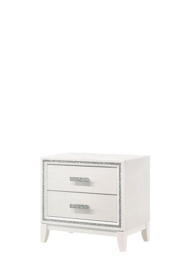 Alt view image 3 of 6 - Haiden White Finish Nightstand