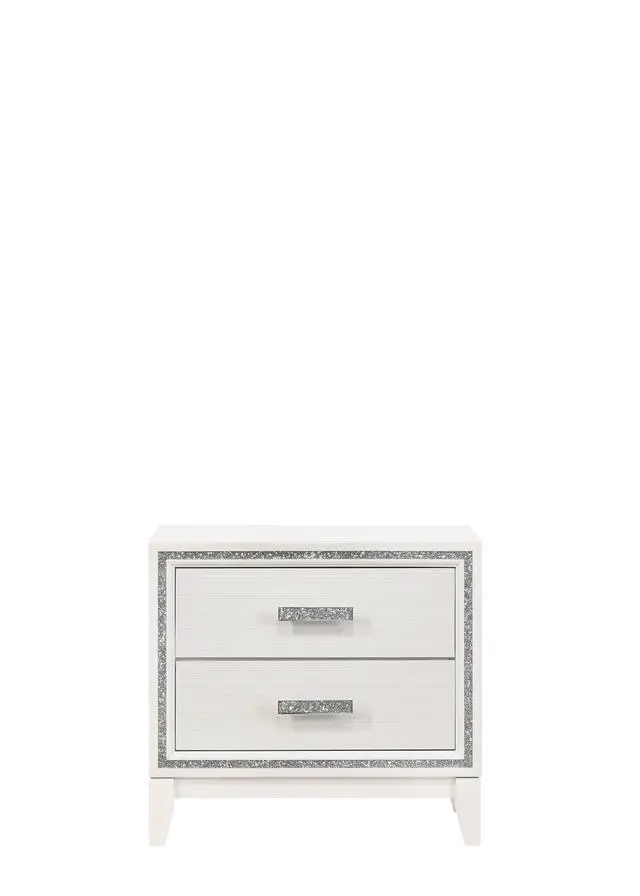 Alt view image 6 of 6 - Haiden White Finish Nightstand