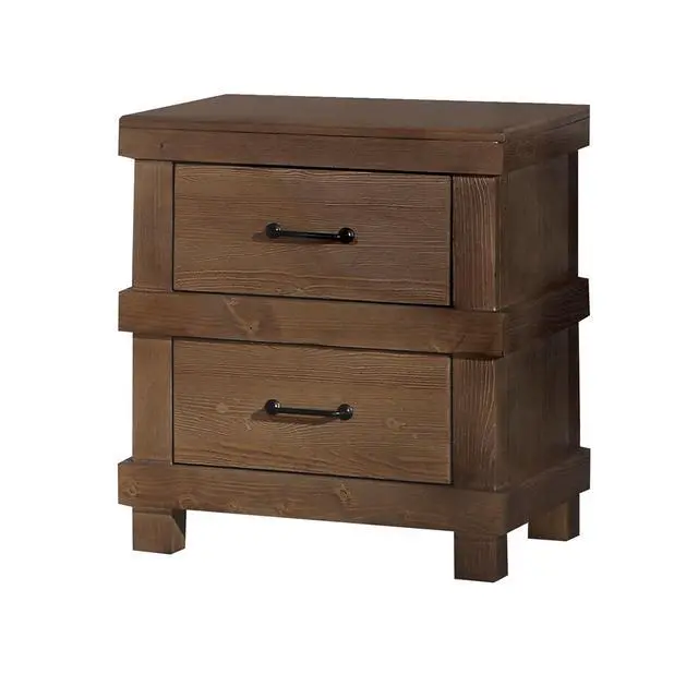 Alt view image 5 of 5 - Adams Antique Oak Finish Nightstand