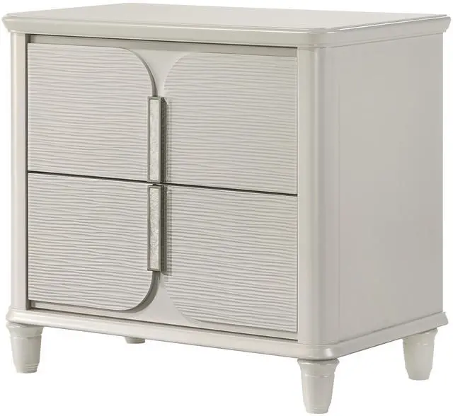 Main image of Laveda Pearl White Finish Nightstand