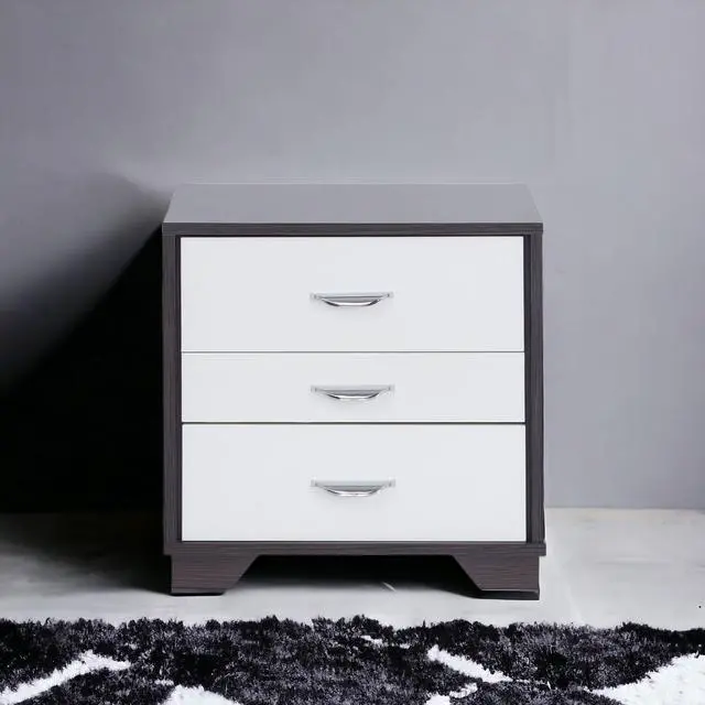 Main image of Eloy White & Black Finish Accent Table