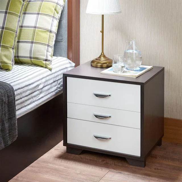 Alt view image 2 of 7 - Eloy White & Black Finish Accent Table