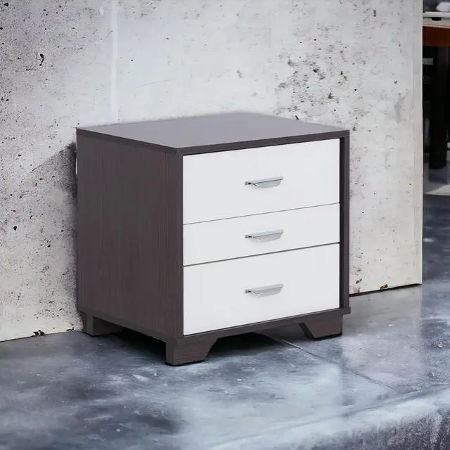 Alt view image 3 of 7 - Eloy White & Black Finish Accent Table