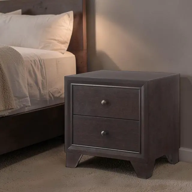 Alt view image 2 of 6 - Madison Espresso Finish Nightstand