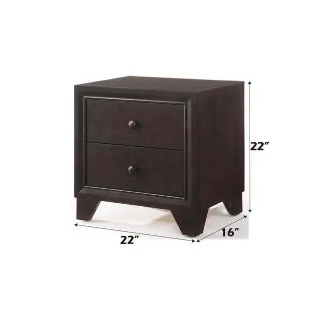 Alt view image 3 of 6 - Madison Espresso Finish Nightstand