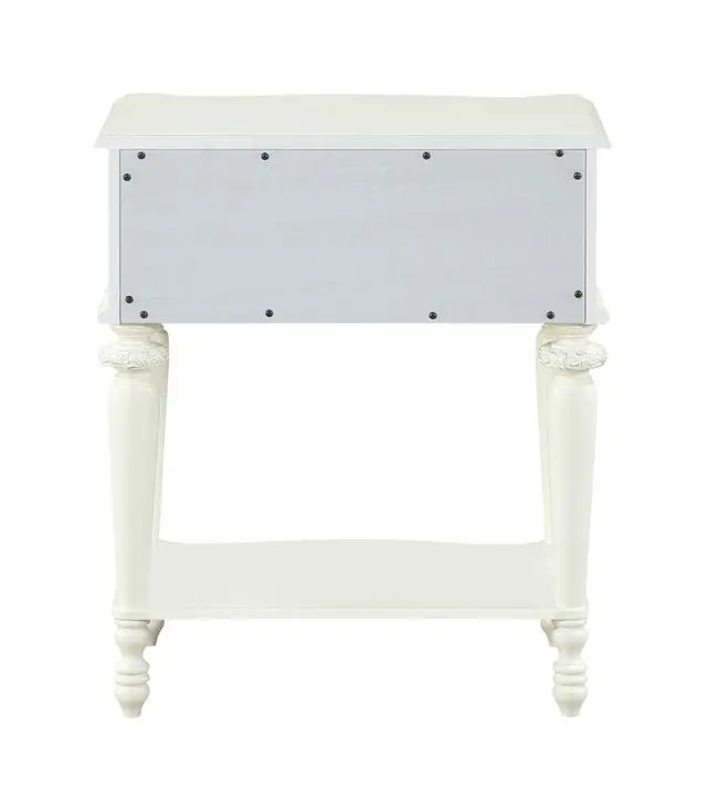Alt view image 5 of 6 - Dorothy Ivory Finish Nightstand W/1 Drawer