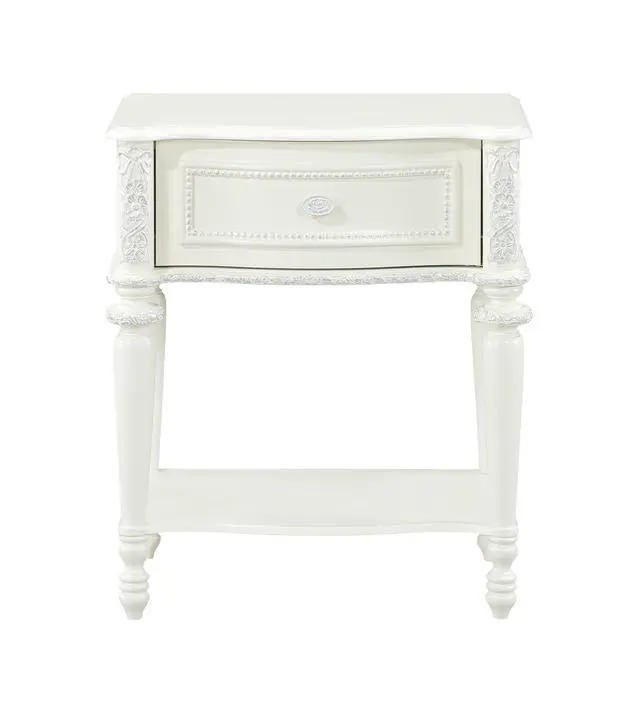 Alt view image 2 of 6 - Dorothy Ivory Finish Nightstand W/1 Drawer