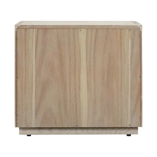 Alt view image 5 of 7 - Abbey 2 Drawer Nightstand In Gray Oak Wood