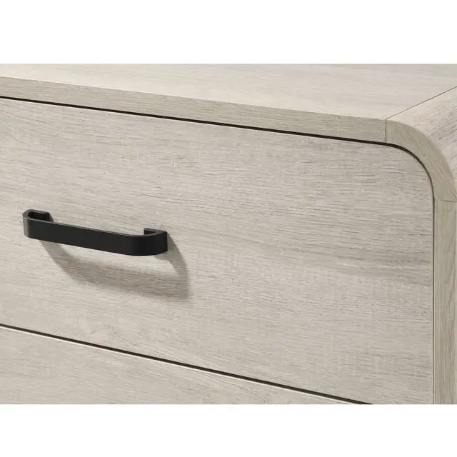 Alt view image 4 of 6 - 1Pc Contemporary White Finish Ample Drawer Space Two Drawers Nightstand Storage Wooden Furniture Antique White Color