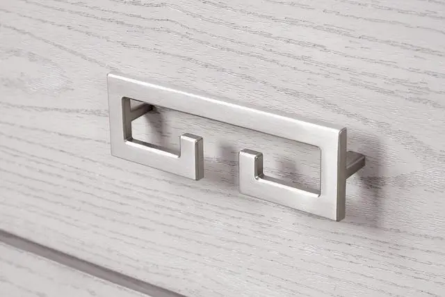Alt view image 3 of 7 - Transitional Style 1Pc Nightstand Usb Port Metal Handle French And English Dovetail Drawers Rustic White Finish Bedroom Furniture