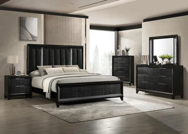 Alt view image 6 of 6 - 1Pc Contemporary Modern Transitional White Textured Finish 2-Drawer Storage Nightstand Wooden Bedroom Living Room Home Furniture