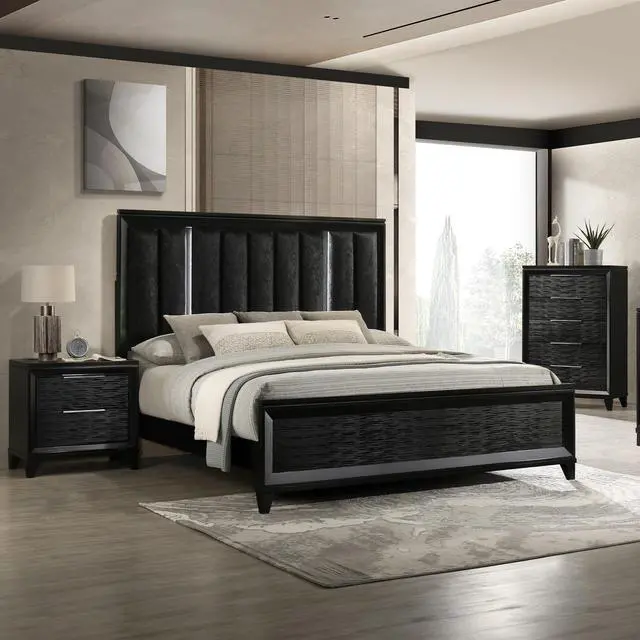 Alt view image 5 of 6 - 1Pc Contemporary Modern Transitional White Textured Finish 2-Drawer Storage Nightstand Wooden Bedroom Living Room Home Furniture