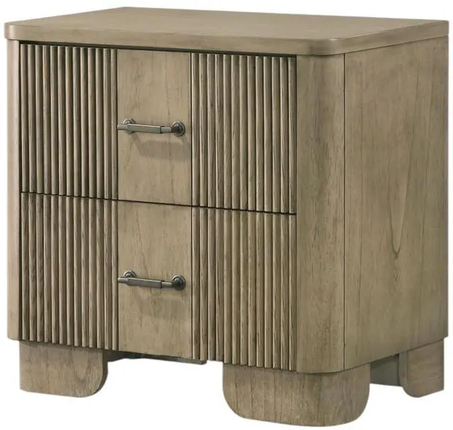 Alt view image 6 of 7 - Lakkari Antique Oak Nightstand