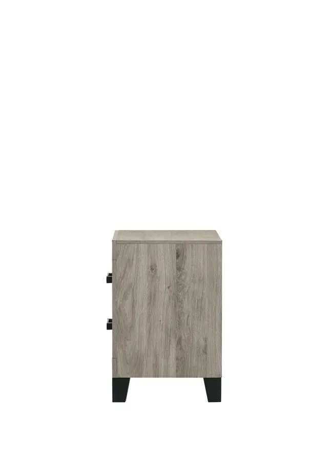 Alt view image 6 of 7 - Mari Light Gray Finish Nightstand