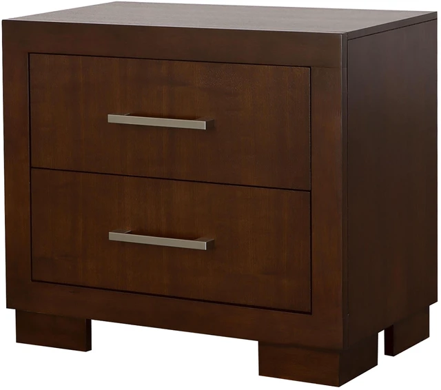 Alt view image 3 of 7 - Polk Cappuccino 2-Drawer Nightstand