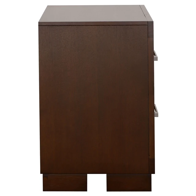 Alt view image 5 of 7 - Polk Cappuccino 2-Drawer Nightstand