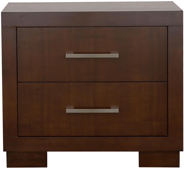 Alt view image 4 of 7 - Polk Cappuccino 2-Drawer Nightstand