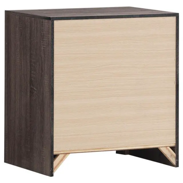 Alt view image 7 of 7 - Brantford Barrel Oak 2-Drawer Nightstand