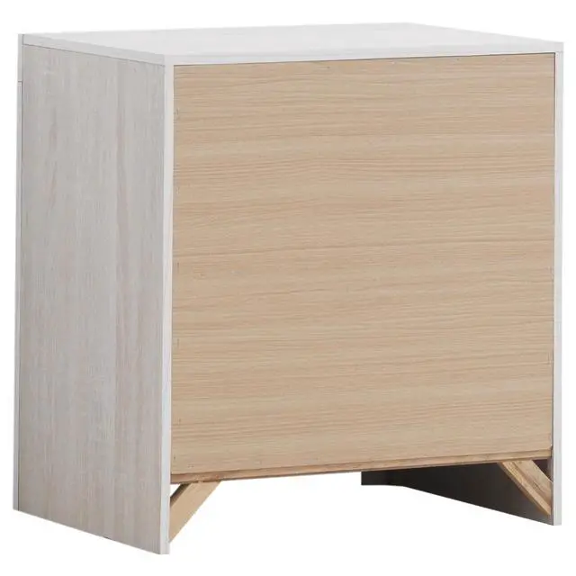 Alt view image 7 of 7 - Brantford Coastal White 2-Drawer Nightstand