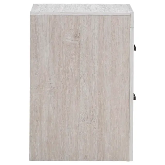 Alt view image 5 of 7 - Brantford Coastal White 2-Drawer Nightstand