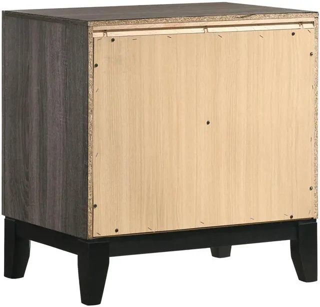 Alt view image 7 of 7 - Stephan Grey Oak 2-Drawer Nightstand