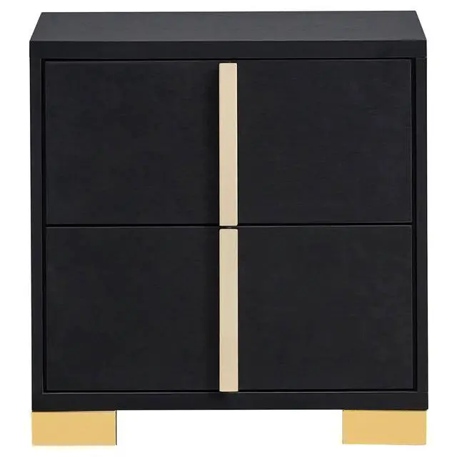 Alt view image 4 of 7 - Jeremiah Black 2-Drawer Nightstand
