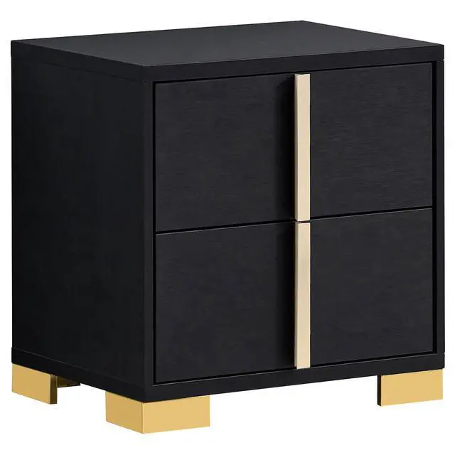 Alt view image 2 of 7 - Jeremiah Black 2-Drawer Nightstand