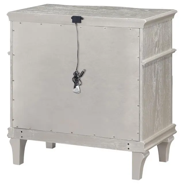 Alt view image 7 of 7 - Evangeline Silver Oak 3-Drawer Nightstand