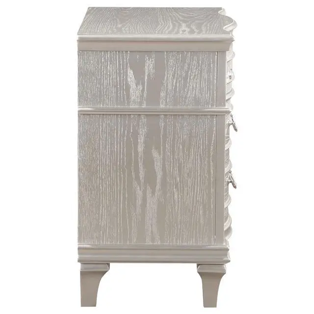 Alt view image 5 of 7 - Evangeline Silver Oak 3-Drawer Nightstand