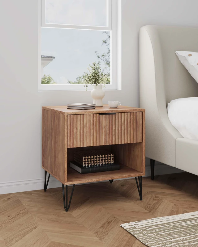 Alt view image 2 of 7 - Nightstand In Golden Brown