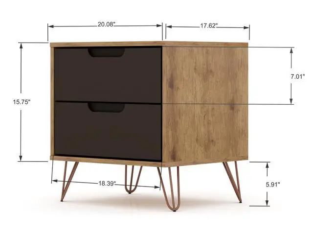 Alt view image 3 of 7 - Nightstand In Gray