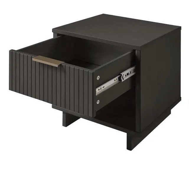Alt view image 5 of 7 - Nightstand In Charcoal Gray