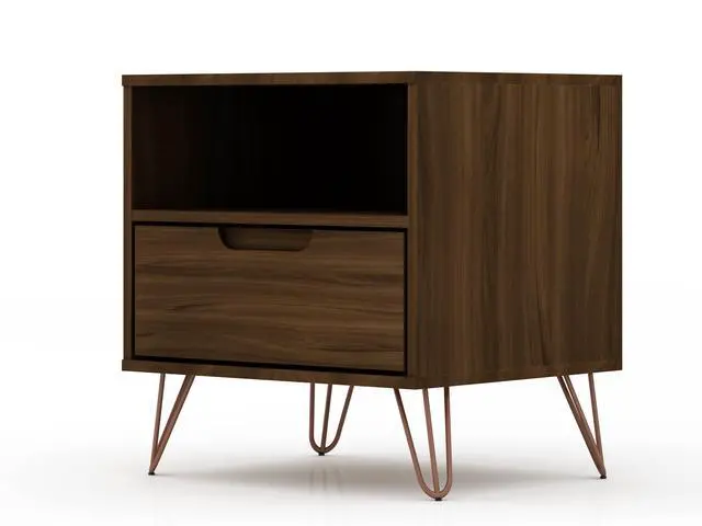 Alt view image 7 of 7 - Nightstand In Chestnut Brown