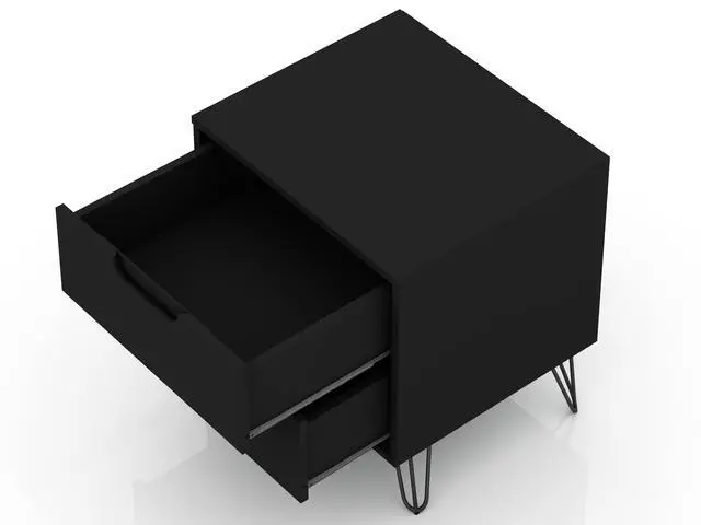 Alt view image 5 of 7 - Nightstand In Black