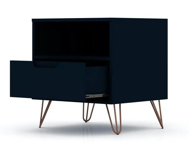 Alt view image 4 of 7 - Nightstand In Midnight Blue