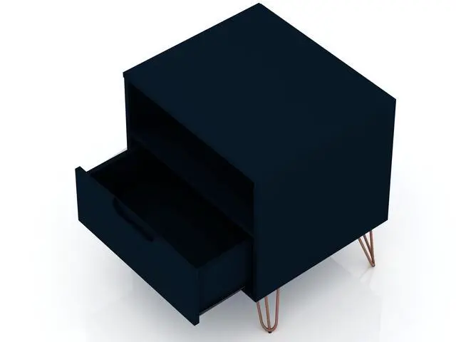 Alt view image 5 of 7 - Nightstand In Midnight Blue