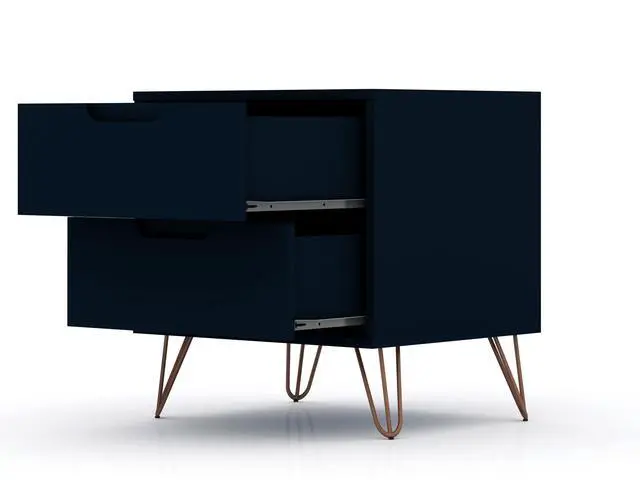Alt view image 4 of 7 - Nightstand In Midnight Blue