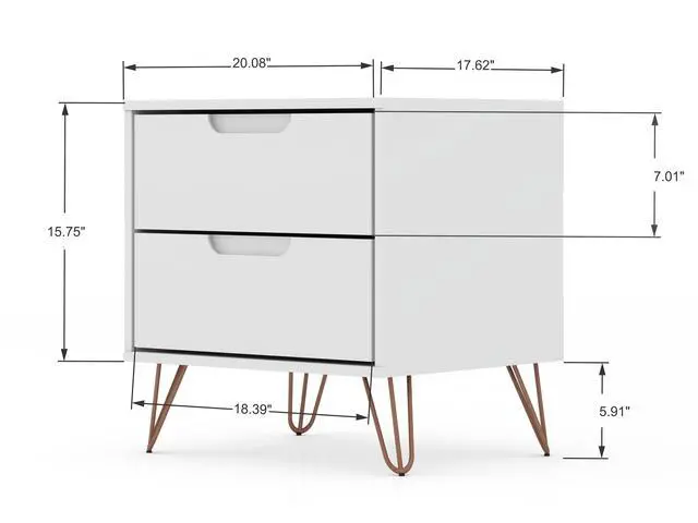 Alt view image 3 of 7 - Nightstand In White