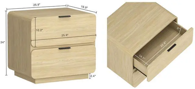 Alt view image 3 of 7 - Nightstand In Natural