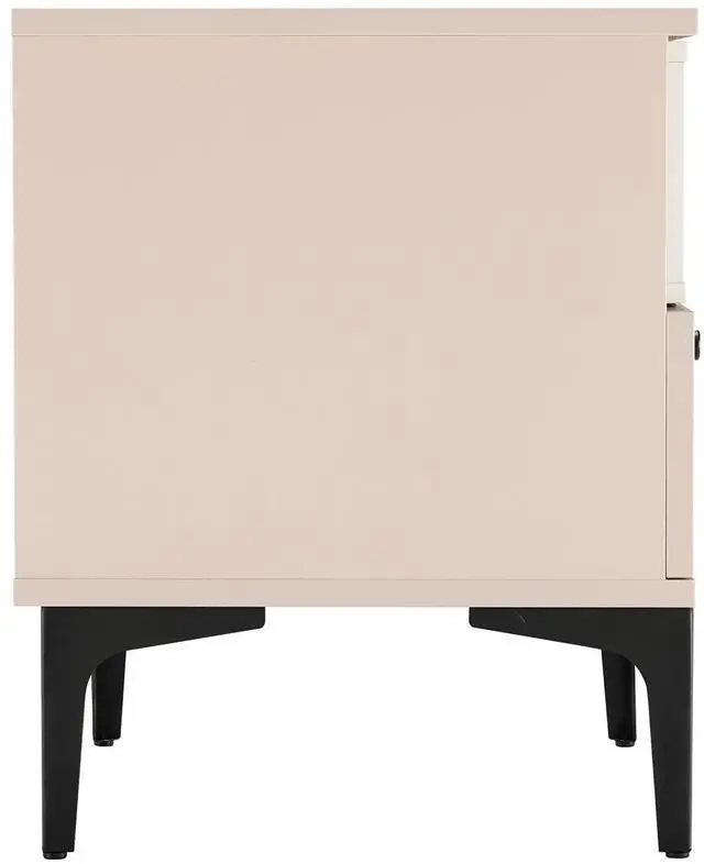 Alt view image 7 of 7 - Nightstand In Pale Rose And White