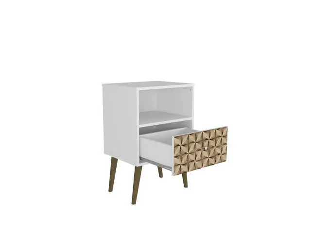 Alt view image 4 of 6 - Nightstand In Natural And White