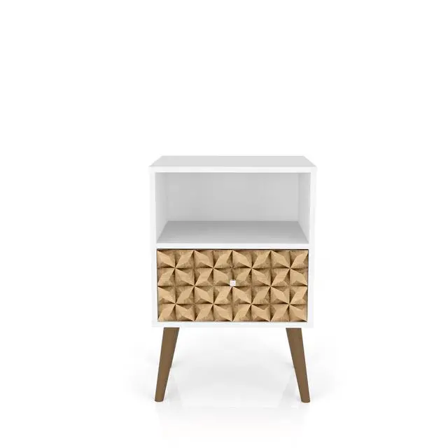 Alt view image 6 of 6 - Nightstand In Natural And White