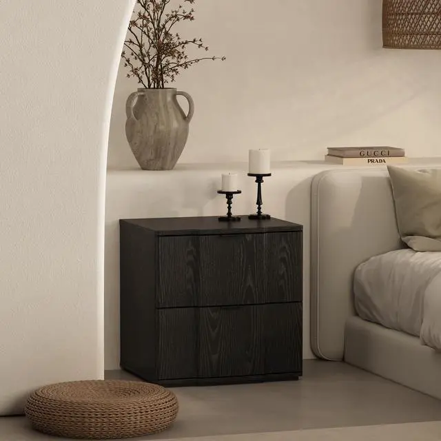 Alt view image 2 of 7 - Nightstand In Black