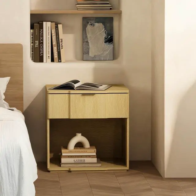 Alt view image 2 of 7 - Nightstand In Natural Oak