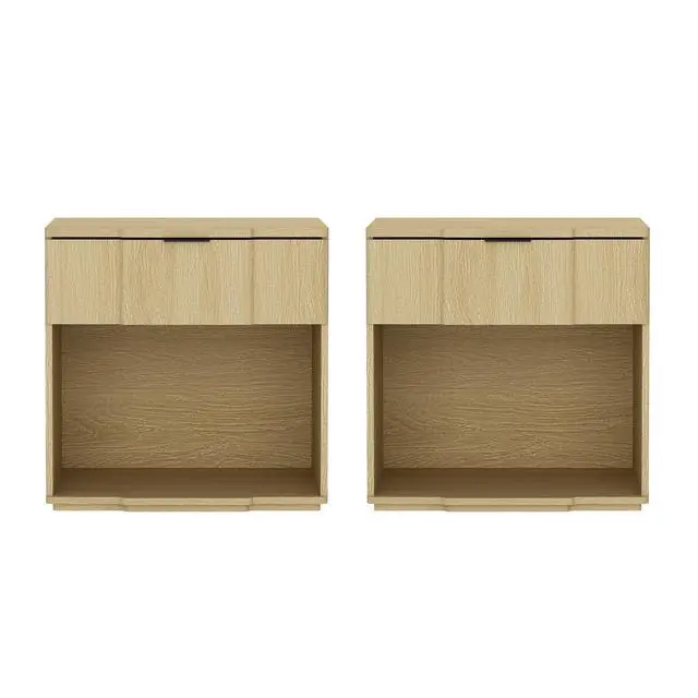 Alt view image 3 of 7 - Nightstand In Natural Oak