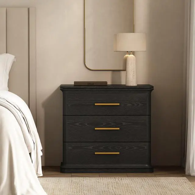 Alt view image 2 of 7 - Nightstand In Black