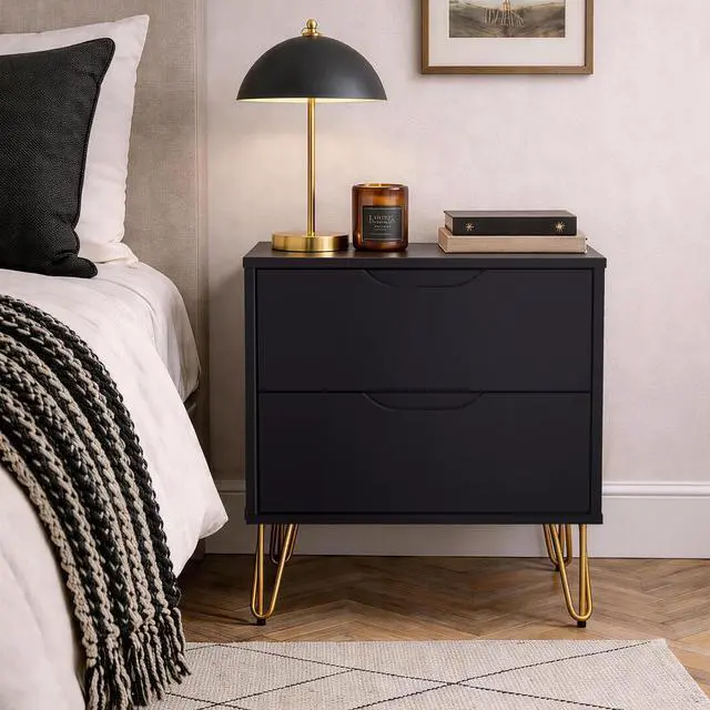 Alt view image 5 of 7 - Nightstand In Black